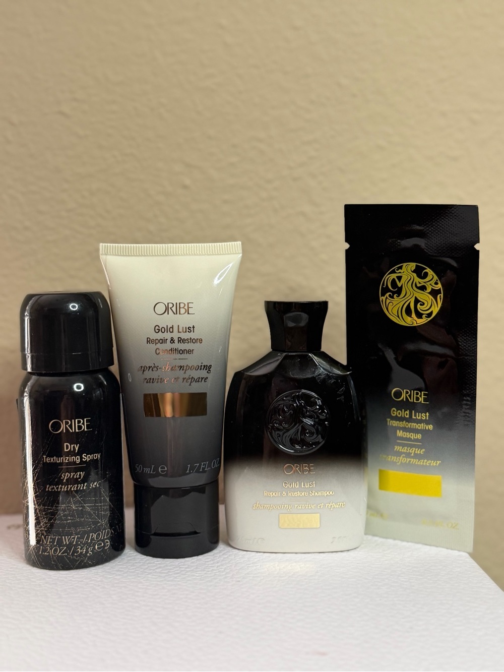 Oribe Gold Lust Mini Travel Hair Treatment Bundle NWOB